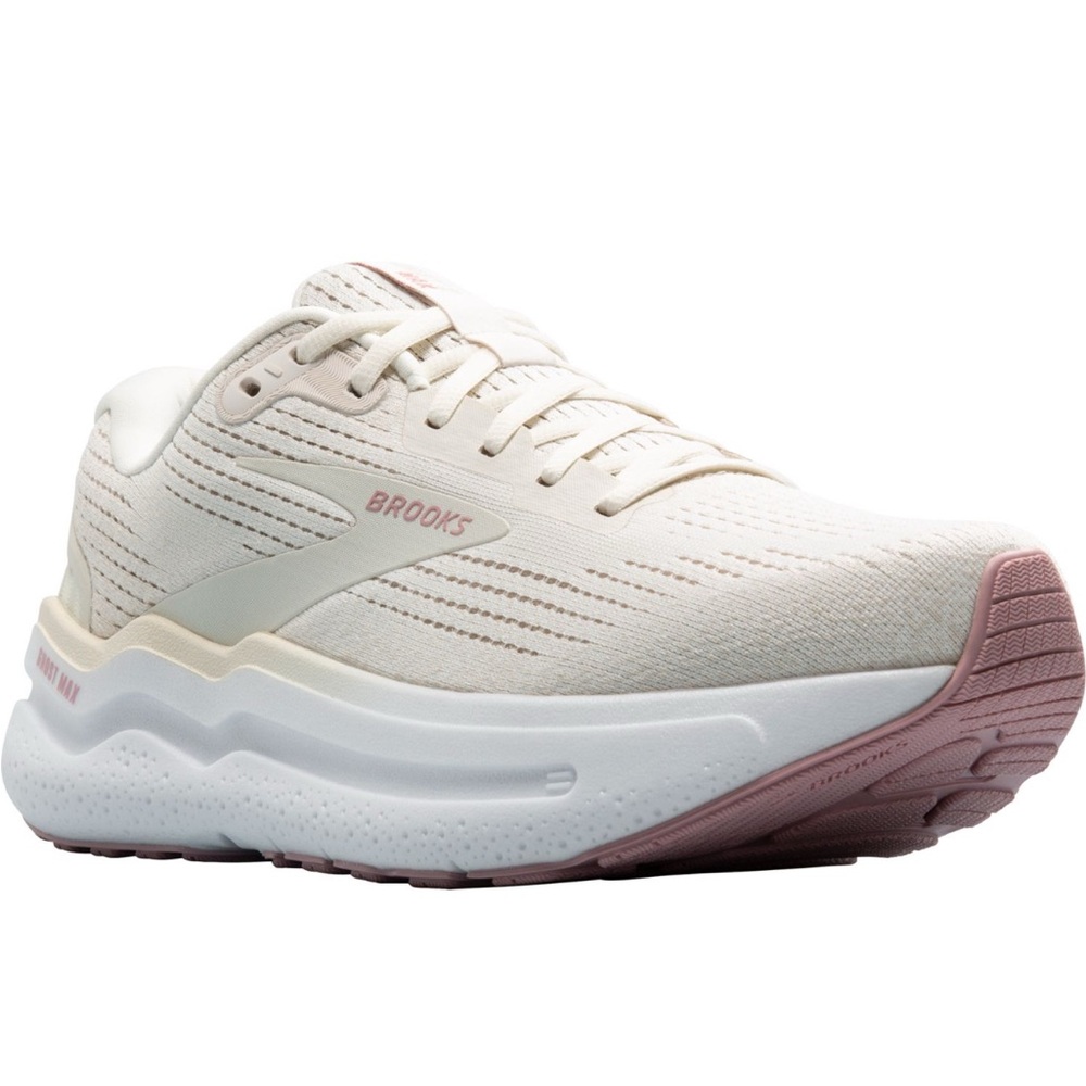 Brooks Women's Ghost Max 2 Running Sneakers Ivory Coconut Milk Zephyr Size 11 - Picture 6 of 7